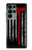 S3958 消防士の斧の旗 Firefighter Axe Flag Samsung Galaxy S22 Ultra バックケース、フリップケース・カバー