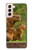 S3917 カピバラの家族 巨大モルモット Capybara Family Giant Guinea Pig Samsung Galaxy S21 5G バックケース、フリップケース・カバー
