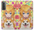 S3918 赤ちゃんコーギー犬コーギー女の子キャンディー Baby Corgi Dog Corgi Girl Candy Samsung Galaxy S21 5G バックケース、フリップケース・カバー