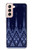 S3950 テキスタイル タイ ブルー パターン Textile Thai Blue Pattern Samsung Galaxy S21 5G バックケース、フリップケース・カバー