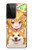 S3918 赤ちゃんコーギー犬コーギー女の子キャンディー Baby Corgi Dog Corgi Girl Candy Samsung Galaxy S21 Ultra 5G バックケース、フリップケース・カバー