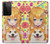 S3918 赤ちゃんコーギー犬コーギー女の子キャンディー Baby Corgi Dog Corgi Girl Candy Samsung Galaxy S21 Ultra 5G バックケース、フリップケース・カバー