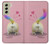S3923 猫のお尻の虹のしっぽ Cat Bottom Rainbow Tail Samsung Galaxy S21 FE 5G バックケース、フリップケース・カバー