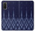S3950 テキスタイル タイ ブルー パターン Textile Thai Blue Pattern Samsung Galaxy S20 バックケース、フリップケース・カバー