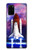 S3913 カラフルな星雲スペースシャトル Colorful Nebula Space Shuttle Samsung Galaxy S20 Plus, Galaxy S20+ バックケース、フリップケース・カバー