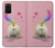 S3923 猫のお尻の虹のしっぽ Cat Bottom Rainbow Tail Samsung Galaxy S20 Plus, Galaxy S20+ バックケース、フリップケース・カバー