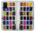 S3956 水彩パレットボックスグラフィック Watercolor Palette Box Graphic Samsung Galaxy S20 Plus, Galaxy S20+ バックケース、フリップケース・カバー