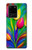 S3926 カラフルなチューリップの油絵 Colorful Tulip Oil Painting Samsung Galaxy S20 Ultra バックケース、フリップケース・カバー