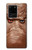 S3940 レザーマッドフェイスグラフィックペイント Leather Mad Face Graphic Paint Samsung Galaxy S20 Ultra バックケース、フリップケース・カバー