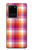 S3941 LGBT レズビアン プライド フラグ チェック柄 LGBT Lesbian Pride Flag Plaid Samsung Galaxy S20 Ultra バックケース、フリップケース・カバー