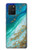 S3920 抽象的なオーシャンブルー色混合エメラルド Abstract Ocean Blue Color Mixed Emerald Samsung Galaxy S10 Lite バックケース、フリップケース・カバー