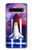 S3913 カラフルな星雲スペースシャトル Colorful Nebula Space Shuttle Samsung Galaxy S10 5G バックケース、フリップケース・カバー