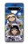 S3915 アライグマの女子 赤ちゃんナマケモノ宇宙飛行士スーツ Raccoon Girl Baby Sloth Astronaut Suit Samsung Galaxy S10 5G バックケース、フリップケース・カバー