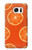 S3946 オレンジのシームレスなパターン Seamless Orange Pattern Samsung Galaxy S7 バックケース、フリップケース・カバー