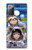 S3915 アライグマの女子 赤ちゃんナマケモノ宇宙飛行士スーツ Raccoon Girl Baby Sloth Astronaut Suit Samsung Galaxy Note 20 バックケース、フリップケース・カバー