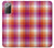 S3941 LGBT レズビアン プライド フラグ チェック柄 LGBT Lesbian Pride Flag Plaid Samsung Galaxy Note 20 バックケース、フリップケース・カバー