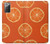 S3946 オレンジのシームレスなパターン Seamless Orange Pattern Samsung Galaxy Note 20 バックケース、フリップケース・カバー