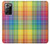 S3942 LGBTQ レインボーチェック柄タータンチェック LGBTQ Rainbow Plaid Tartan Samsung Galaxy Note 20 Ultra, Ultra 5G バックケース、フリップケース・カバー