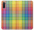 S3942 LGBTQ レインボーチェック柄タータンチェック LGBTQ Rainbow Plaid Tartan Samsung Galaxy Note 10 バックケース、フリップケース・カバー