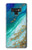 S3920 抽象的なオーシャンブルー色混合エメラルド Abstract Ocean Blue Color Mixed Emerald Note 9 Samsung Galaxy Note9 バックケース、フリップケース・カバー