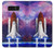 S3913 カラフルな星雲スペースシャトル Colorful Nebula Space Shuttle Note 8 Samsung Galaxy Note8 バックケース、フリップケース・カバー