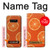S3946 オレンジのシームレスなパターン Seamless Orange Pattern Note 8 Samsung Galaxy Note8 バックケース、フリップケース・カバー