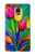 S3926 カラフルなチューリップの油絵 Colorful Tulip Oil Painting Samsung Galaxy Note 4 バックケース、フリップケース・カバー