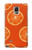 S3946 オレンジのシームレスなパターン Seamless Orange Pattern Samsung Galaxy Note 4 バックケース、フリップケース・カバー