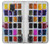 S3956 水彩パレットボックスグラフィック Watercolor Palette Box Graphic Samsung Galaxy Note 4 バックケース、フリップケース・カバー