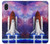 S3913 カラフルな星雲スペースシャトル Colorful Nebula Space Shuttle Samsung Galaxy A10e バックケース、フリップケース・カバー