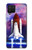S3913 カラフルな星雲スペースシャトル Colorful Nebula Space Shuttle Samsung Galaxy A12 バックケース、フリップケース・カバー