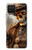 S3949 スチームパンクなスカルの喫煙 Steampunk Skull Smoking Samsung Galaxy A12 バックケース、フリップケース・カバー