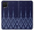 S3950 テキスタイル タイ ブルー パターン Textile Thai Blue Pattern Samsung Galaxy A12 バックケース、フリップケース・カバー