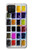 S3956 水彩パレットボックスグラフィック Watercolor Palette Box Graphic Samsung Galaxy A12 バックケース、フリップケース・カバー