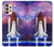 S3913 カラフルな星雲スペースシャトル Colorful Nebula Space Shuttle Samsung Galaxy A13 4G バックケース、フリップケース・カバー