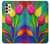 S3926 カラフルなチューリップの油絵 Colorful Tulip Oil Painting Samsung Galaxy A13 4G バックケース、フリップケース・カバー