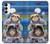 S3915 アライグマの女子 赤ちゃんナマケモノ宇宙飛行士スーツ Raccoon Girl Baby Sloth Astronaut Suit Samsung Galaxy A14 5G バックケース、フリップケース・カバー