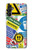 S3960 安全標識ステッカー コラージュ Safety Signs Sticker Collage Samsung Galaxy A14 5G バックケース、フリップケース・カバー