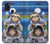 S3915 アライグマの女子 赤ちゃんナマケモノ宇宙飛行士スーツ Raccoon Girl Baby Sloth Astronaut Suit Samsung Galaxy A21s バックケース、フリップケース・カバー