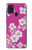 S3924 桜のピンクの背景 Cherry Blossom Pink Background Samsung Galaxy A21s バックケース、フリップケース・カバー