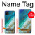 S3920 抽象的なオーシャンブルー色混合エメラルド Abstract Ocean Blue Color Mixed Emerald Samsung Galaxy A22 5G バックケース、フリップケース・カバー