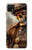 S3949 スチームパンクなスカルの喫煙 Steampunk Skull Smoking Samsung Galaxy A22 5G バックケース、フリップケース・カバー