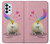 S3923 猫のお尻の虹のしっぽ Cat Bottom Rainbow Tail Samsung Galaxy A23 バックケース、フリップケース・カバー