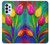 S3926 カラフルなチューリップの油絵 Colorful Tulip Oil Painting Samsung Galaxy A23 バックケース、フリップケース・カバー