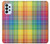 S3942 LGBTQ レインボーチェック柄タータンチェック LGBTQ Rainbow Plaid Tartan Samsung Galaxy A23 バックケース、フリップケース・カバー