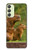S3917 カピバラの家族 巨大モルモット Capybara Family Giant Guinea Pig Samsung Galaxy A24 4G バックケース、フリップケース・カバー