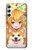 S3918 赤ちゃんコーギー犬コーギー女の子キャンディー Baby Corgi Dog Corgi Girl Candy Samsung Galaxy A34 5G バックケース、フリップケース・カバー