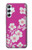 S3924 桜のピンクの背景 Cherry Blossom Pink Background Samsung Galaxy A34 5G バックケース、フリップケース・カバー