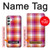 S3941 LGBT レズビアン プライド フラグ チェック柄 LGBT Lesbian Pride Flag Plaid Samsung Galaxy A34 5G バックケース、フリップケース・カバー