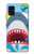 S3947 サメのヘリコプターの漫画 Shark Helicopter Cartoon Samsung Galaxy A41 バックケース、フリップケース・カバー